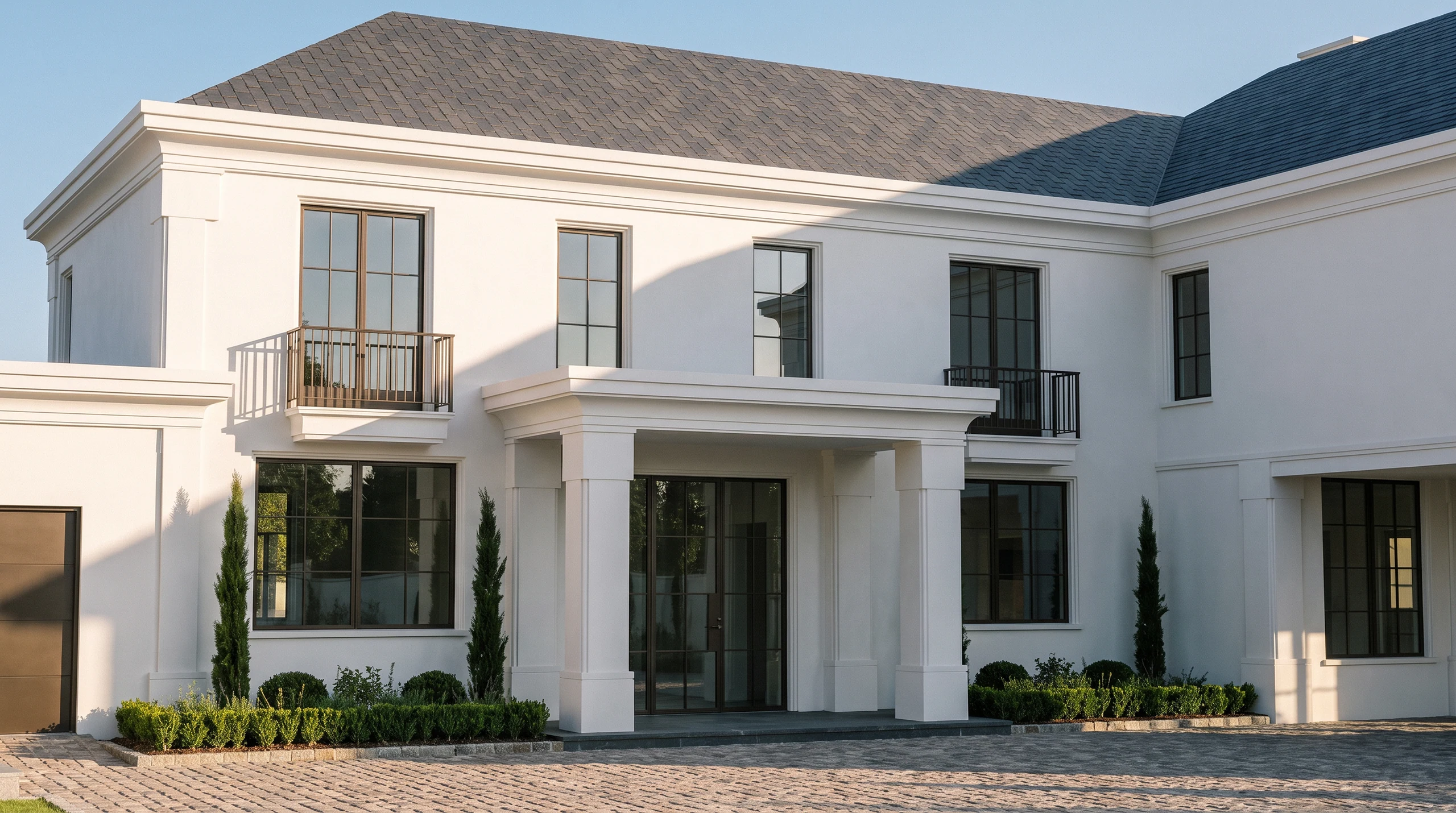 An alternate view of the courtyard design at Las Vegas Estate.